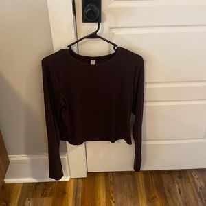 long sleeve shirt ribbed old navy